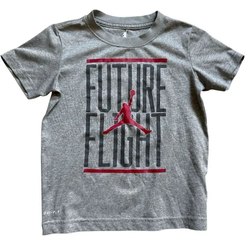 Youth Boys Jordan Future Flight Basketball Dry Fit Tee Shirt - Sz 6